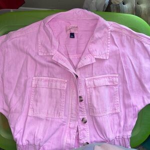 Universal Thread Pink Dolman Sleeve Jumpsuit